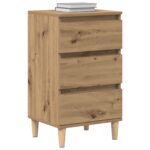 vidaXL Nočný stolík z umelého duba 40x35x70 cm – Obrázok 3