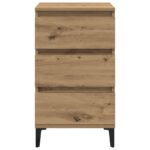 vidaXL Nočný stolík Artisan Oak 40x35x70 cm Kompozitné drevo – Obrázok 6