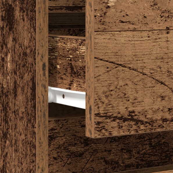 vidaXL Nočný stolík Staré drevo 40x35x50 cm Inžinierske drevo – Obrázok 10