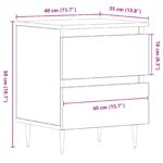 vidaXL Nočný stolík z umelého dreva Artisan Oak 40x35x50 cm – Obrázok 11