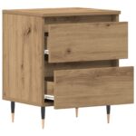 vidaXL Nočný stolík z umelého dreva Artisan Oak 40x35x50 cm – Obrázok 5