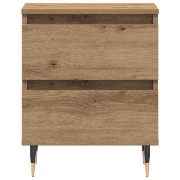 vidaXL Nočný stolík z umelého dreva Artisan Oak 40x35x50 cm – Obrázok 6