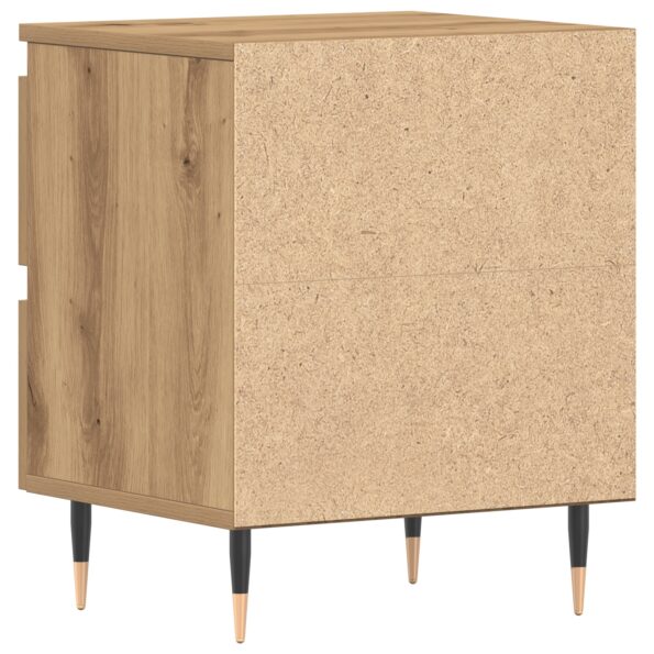 vidaXL Nočný stolík z umelého dreva Artisan Oak 40x35x50 cm – Obrázok 8