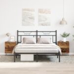 vidaXL Nočné stolíky 2 ks Staré drevo 40x35x50 cm Zložené drevo