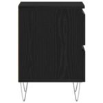 vidaXL Nočný stolík Čierny Dub 40x35x50 cm Zložené drevo – Obrázok 7