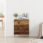 vidaXL Servírovacia skriňa so zásuvkou Staré drevo 60 x 35 x 70 cm – Obrázok 4