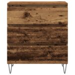 vidaXL Servírovacia skriňa so zásuvkou Staré drevo 60 x 35 x 70 cm – Obrázok 6