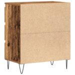 vidaXL Servírovacia skriňa so zásuvkou Staré drevo 60 x 35 x 70 cm – Obrázok 8