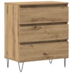vidaXL Servírovacia skriňa so zásuvkou Remeselný dub 60 x 35 x 70 cm – Obrázok 2