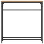 vidaXL Konzolový stôl Remeselný dub 75 x 19,5 x 75 cm Kompozitné drevo – Obrázok 5
