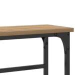 vidaXL Konzolový stôl Remeselný dub 75 x 19,5 x 75 cm Kompozitné drevo – Obrázok 8