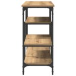 vidaXL Konzolový stôl s poličkou dub artisan 100 x 35 x 75 cm – Obrázok 6
