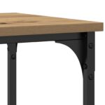 vidaXL Konzolový stôl s poličkou dub artisan 100 x 35 x 75 cm – Obrázok 8