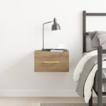 vidaXL Nočný stolík Remeselný dub 35 x 35 x 20 cm Kompozitné drevo – Obrázok 4
