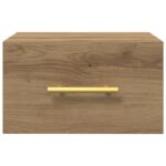 vidaXL Nočný stolík Remeselný dub 35 x 35 x 20 cm Kompozitné drevo – Obrázok 6