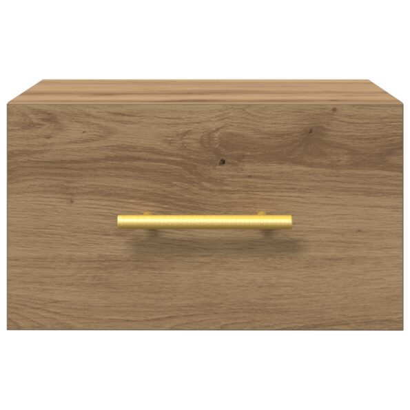 863785_6.jpg vidaXL Nočné stolíky 2 ks na stenu, Dubový masív 35x35x20 cm – Obrázok 6