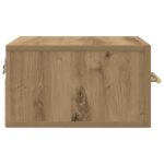 vidaXL Nočné stolíky 2 ks na stenu, Dubový masív 35x35x20 cm – Obrázok 7