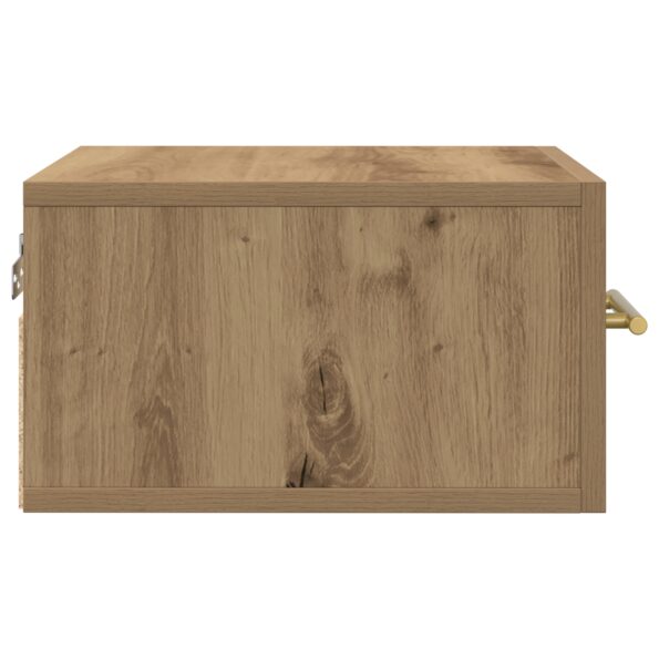 863785_7.jpg vidaXL Nočné stolíky 2 ks na stenu, Dubový masív 35x35x20 cm – Obrázok 7