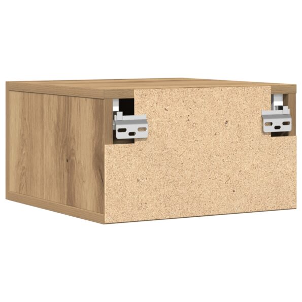 863785_8.jpg vidaXL Nočné stolíky 2 ks na stenu, Dubový masív 35x35x20 cm – Obrázok 8