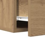 vidaXL Nočné stolíky 2 ks na stenu, Dubový masív 35x35x20 cm – Obrázok 9