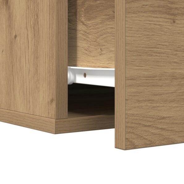 863785_9.jpg vidaXL Nočné stolíky 2 ks na stenu, Dubový masív 35x35x20 cm – Obrázok 9