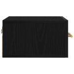 vidaXL Nočný stolík na stenu Čierny dub 35x35x20 cm – Obrázok 7