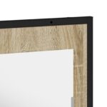 vidaXL Kúpeľňové zrkadlo s poličkou Nástenný Čierna 50 x 12 x 60 cm – Obrázok 8
