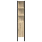 vidaXL Kúpeľňová skriňa Sonoma 33 x 33 x 185,5 cm Kompozitné drevo – Obrázok 5