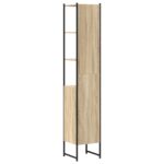 vidaXL Kúpeľňová skriňa Sonoma 33 x 33 x 185,5 cm Kompozitné drevo – Obrázok 7