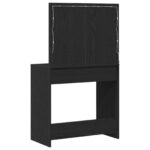 vidaXL Toaletný stolík Čierny dub 78,5 x 41 x 135 cm Kompozitné drevo – Obrázok 7