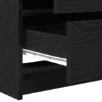 vidaXL Toaletný stolík Čierny dub 78,5 x 41 x 135 cm Kompozitné drevo – Obrázok 9