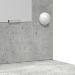 vidaXL Toaletný stolík s LED svetlami Betónovo sivý 78,5x41x135 cm – Obrázok 9