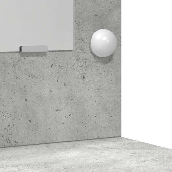 vidaXL Toaletný stolík s LED svetlami Betónovo sivý 78,5x41x135 cm – Obrázok 9