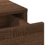 Zrkadlový toaletný stolík s LED svetlami Hnedý dub 78,5x41x135 cm – Obrázok 8