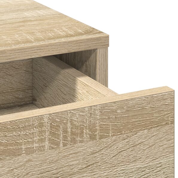 vidaXL Toaletný stolík s LED svetlami, dubové drevo 50x41x135 cm – Obrázok 8