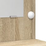 vidaXL Toaletný stolík s LED svetlami, dubové drevo 50x41x135 cm – Obrázok 9