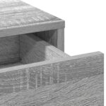 vidaXL Toaletný stolík s LED svetlami sivý Sonoma 50x41x135 cm – Obrázok 8