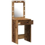 vidaXL Toaletný stolík Staré drevo 50 x 41 x 135 cm Kompozitné drevo – Obrázok 4