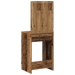 vidaXL Toaletný stolík Staré drevo 50 x 41 x 135 cm Kompozitné drevo – Obrázok 7