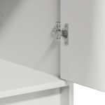 vidaXL Komoda Biela 40x41x75 cm Zložená z drevotriesky – Obrázok 10