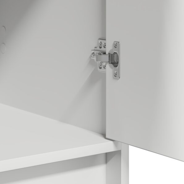 vidaXL Komoda Biela 40x41x75 cm Zložená z drevotriesky – Obrázok 10