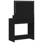 vidaXL Toaletný stolík Čierny dub 79 x 41 x 135 cm Kompozitné drevo – Obrázok 7