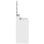 vidaXL Toaletný stolík Biela 50 x 41 x 135 cm Kompozitné drevo – Obrázok 6