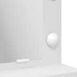 vidaXL Toaletný stolík Biela 50 x 41 x 135 cm Kompozitné drevo – Obrázok 9