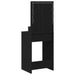 vidaXL Toaletný stolík Čierny dub 50 x 41 x 135 cm Kompozitné drevo – Obrázok 7