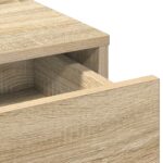 vidaXL Toaletný stolík s LED svetlami Sonoma Dub 50x41x135 cm – Obrázok 8