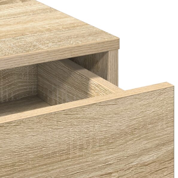 vidaXL Toaletný stolík s LED svetlami Sonoma Dub 50x41x135 cm – Obrázok 8