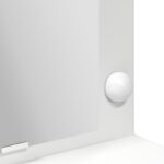 vidaXL Biela toaletná skrinka so svetlami LED - 100x41x135 cm – Obrázok 8