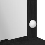 vidaXL Toaletný stôl s LED svetlami, čierny dub, 100x41x135 cm – Obrázok 8