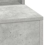 vidaXL Toaletný stolík s poličkou Betónová šedá 100 x 41 x 135 cm – Obrázok 7